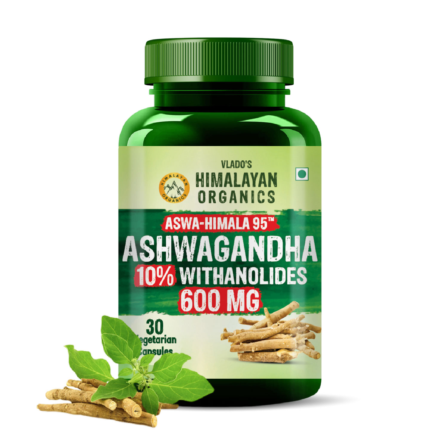 Vlado's Himalayan Organics Aswa-Himala 95™ Ashwagandha 10% Withanolides 600mg