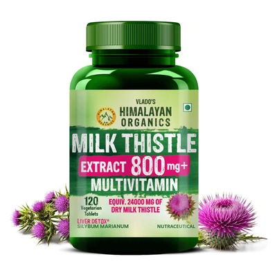 Vlado's Himalayan Organics Milk Thistle Extract 800mg+ Multivitamin