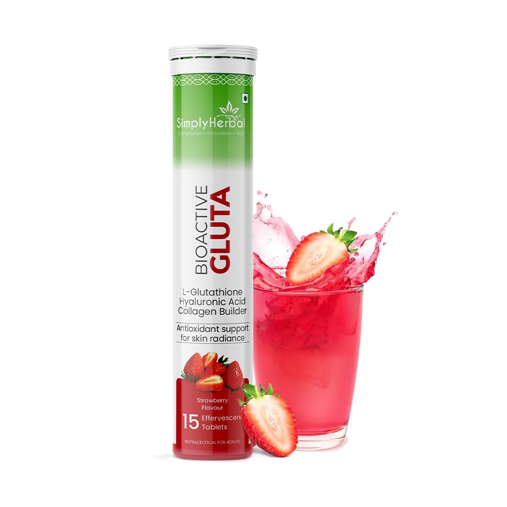 Simply Herbal Bioactive Gluta ( Strawberry, 15 Tabs)