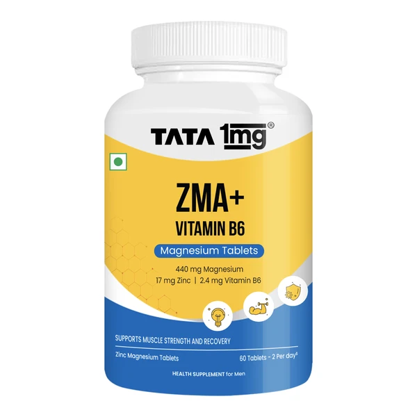 Tata 1mg ZMA+ Vitamin B6