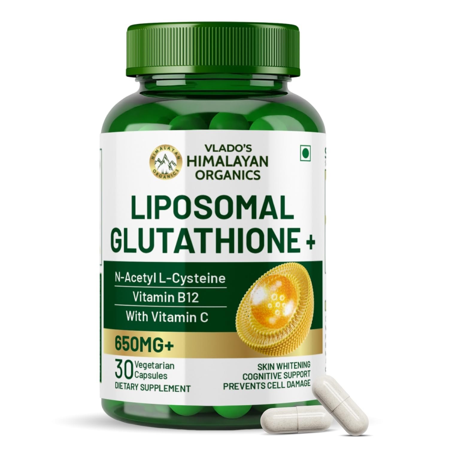 himalayan organics glutathione builder Vlado's Himalayan Organics Glutathione Builder | Anti-Ageing & Skin  Brightening with (Vitamin C, E, B6 & Curcumin)