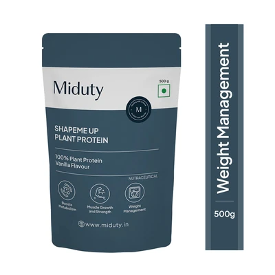 Miduty ShapeME Up Plant Protein - 500 g (1.1 lb), Vanilla product pack