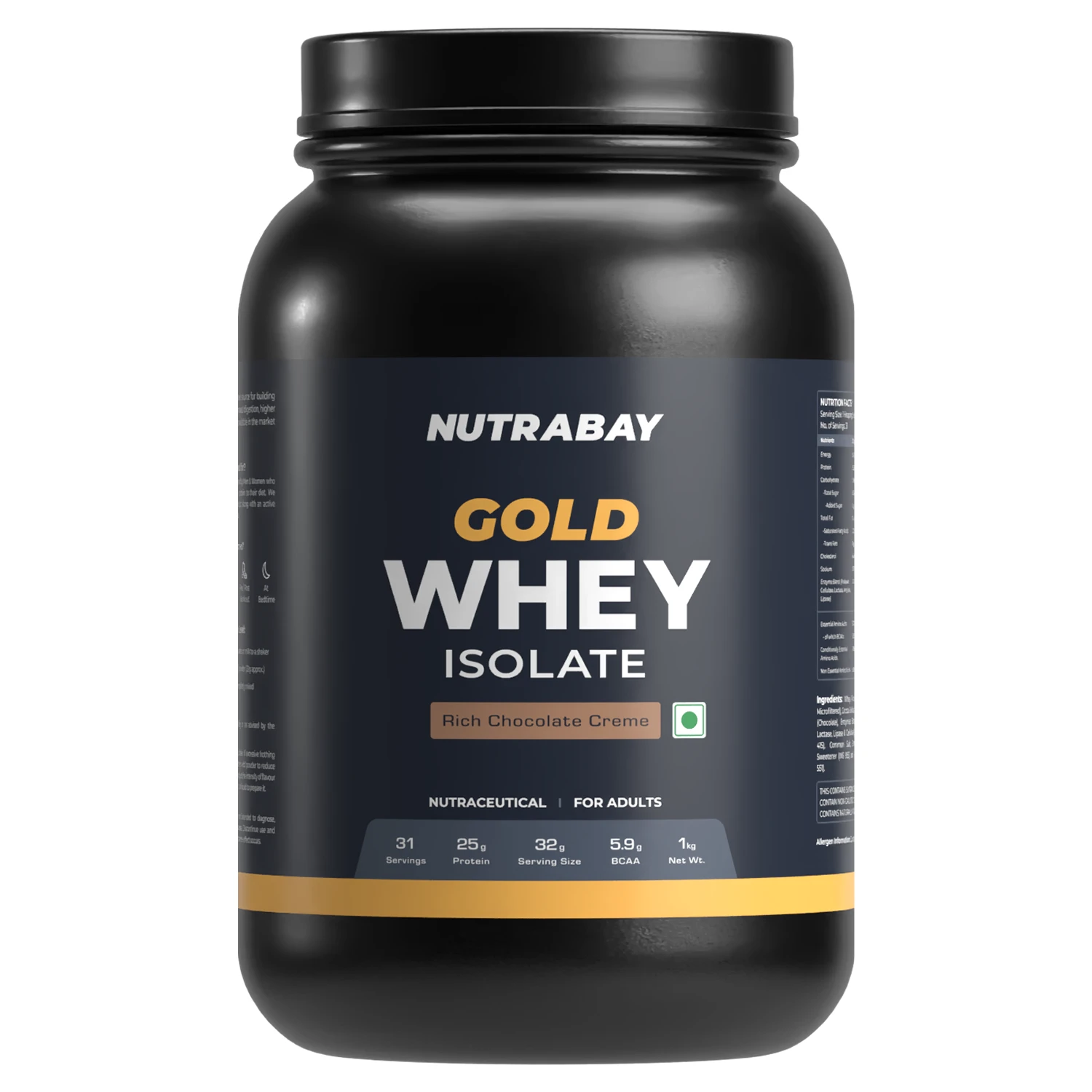 Nutrabay Gold 100% Whey Protein Isolate