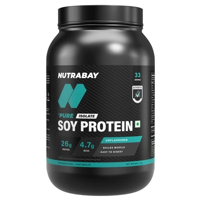 Nutrabay Pure Soy Protein Isolate - 1 kg 997.9 g