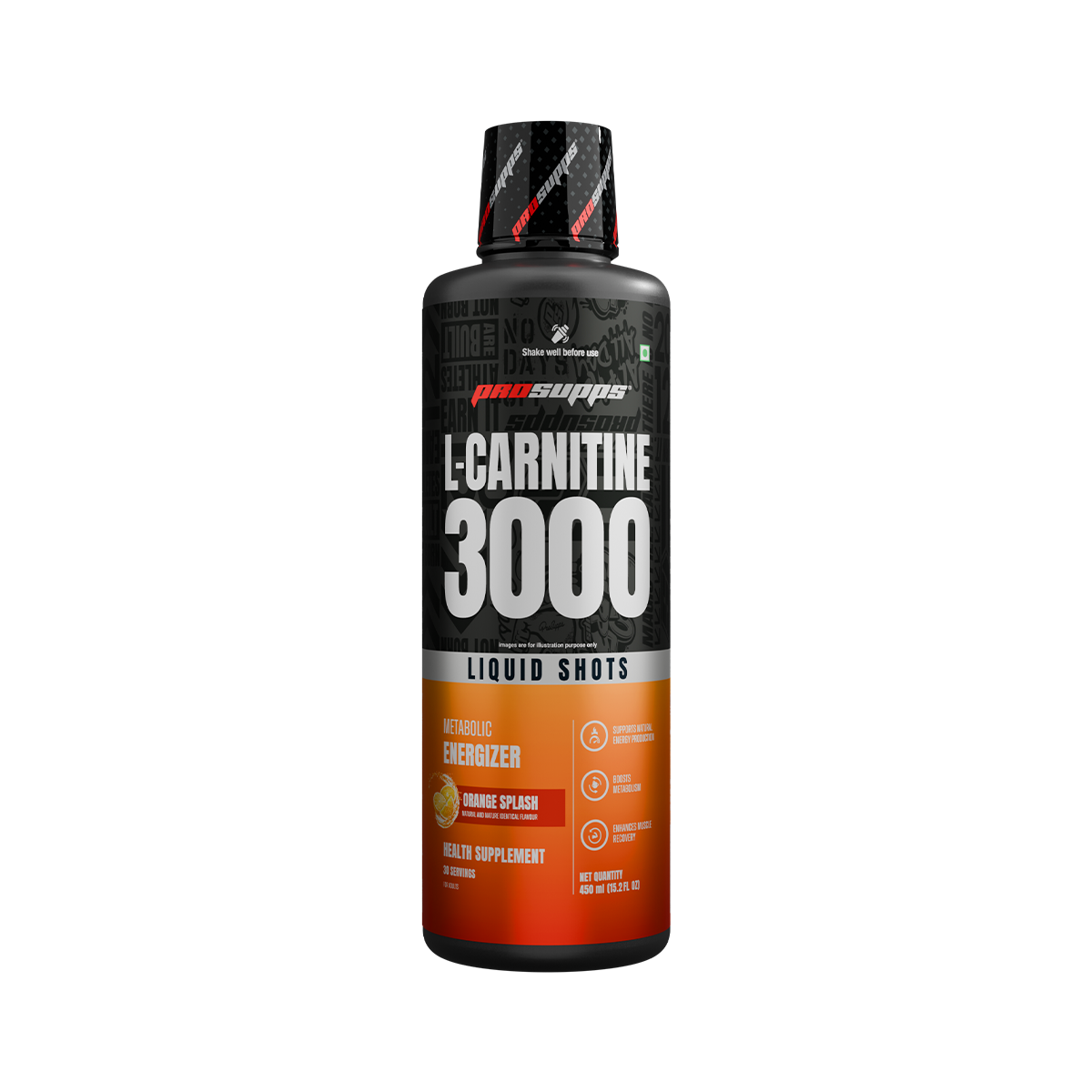 ProSupps L-Carnitine 3000 Liquid Shots Metabolic Energizer ( Watermelon  Twist, 450 Ml) | NUTRABAY