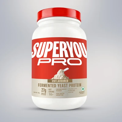 SuperYou Pro Fermented Yeast Protein Unflavoured - 1 kg (2.2 lb) product pack