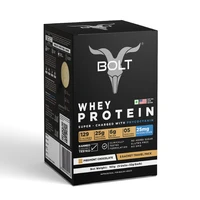 Bolt 100% Whey Protein Powder | 25g Protein Per Serving | 7g Bcaa | Muscle Support & Recovery | No Added Sugar | Gluten-free | Easy To Digest