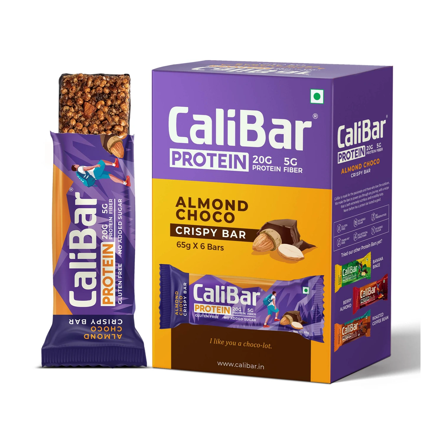 calibar-protein-bar-almond-choco-crisp-pack