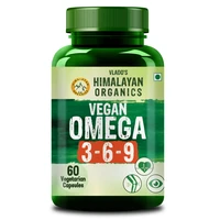 Vlado's Himalayan Organics Omega 3 6 9-2000mg/serving I Vegetarian Omega 3 I Source From Flax Seed I Support Muscle,bone,heart & Skin - No Fish Burps Oil Used Capsules For Men & Women