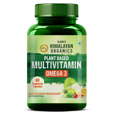 Vlado's Himalayan Organics Plant Based Multivitamin Omega 3