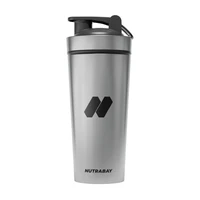 Nutrabay Silver Steel Shaker Bottle