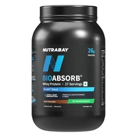 Nutrabay BioAbsorb™ Whey Protein Powder | Clinically Tested 54% Better Protein Absorption | 26g Protein/Scoop | India's 1st Protein with ProDiFi™ for No Bloating | No Added Sugar