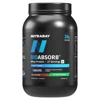Nutrabay BioAbsorb™ Whey Protein Powder | Clinically Tested 54% Better Protein Absorption | 26g Protein/Scoop | India's 1st Protein with ProDiFi™ for No Bloating | No Added Sugar