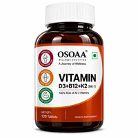 Osoaa Vitamin D3 K2 Mk7 Tablets | Plant Based Lichen Source 600 Iu Vitamin D