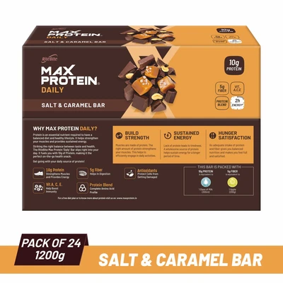RiteBite Max Protein 10g Daily Salt & Caramel Protein Bars